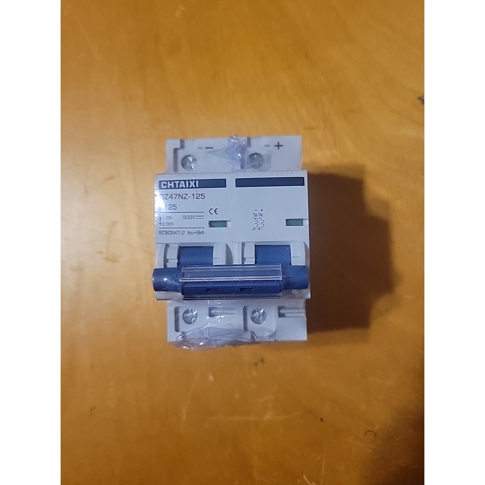 1 – CHTAIXI Circuit Breaker DZ47NZ-125, C125, 250V NEW in Box sealed in plastic